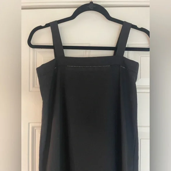 Rare Vintage Linen Square Neck Slip Dress - Picture 4 of 7